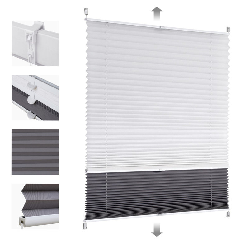 Blackout Pleated Shade, 130cm W x 150cm L