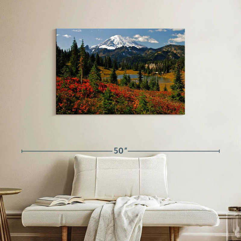 Alvord Mt. Rainier, teintes d'automne, H 26 po x l 39 po