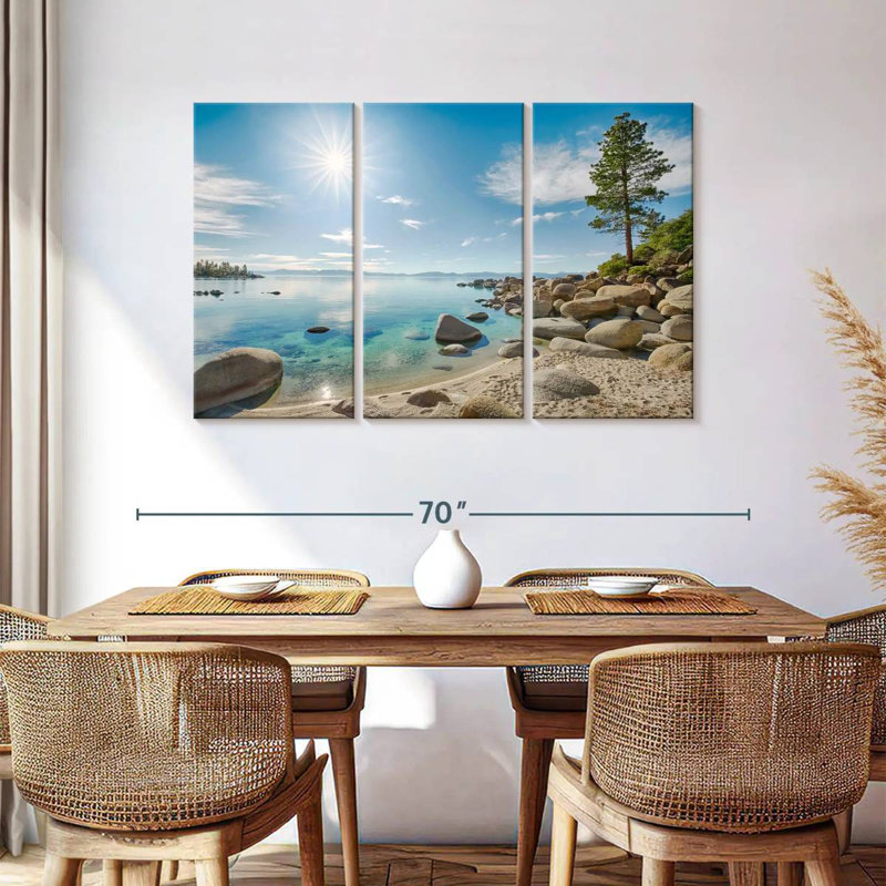 Alvord Dazzling Lake Tahoe, H 36 po x l 57 po
