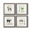 Golden Cuisine Sheep - Ensemble de 4 impressions sur toile encadrées-2076140462-2076140459