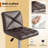 Modern Bar Stools Set Of 2 Pu Leather Upholstered Swivel Counter Stools With Back-106862819