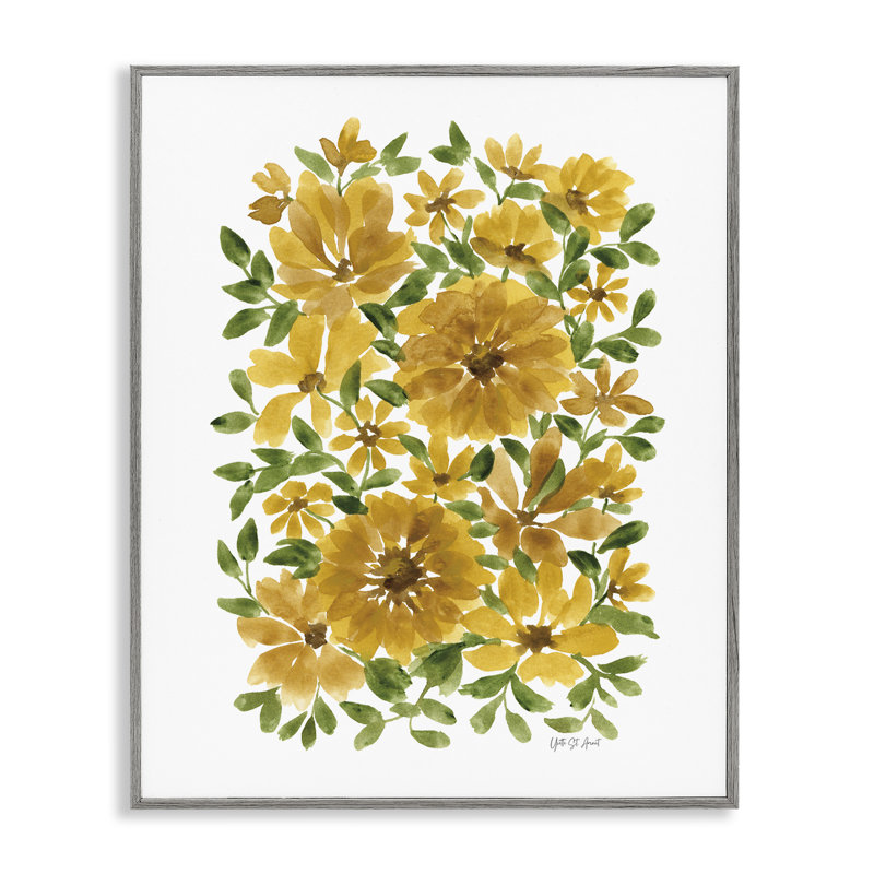  Tournesol éparpillé, art de la giclée par Yvette St. Amant, H 30 po x l 24 po, Estampe numérique Farmhouse