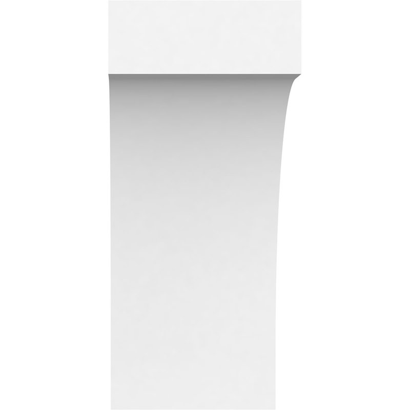 Attelle de genou standard en PVC de qualité architecturale, H 8 po x l 3 po x P 8 po