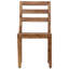 Chaise d'appoint en bois massif Kanwal