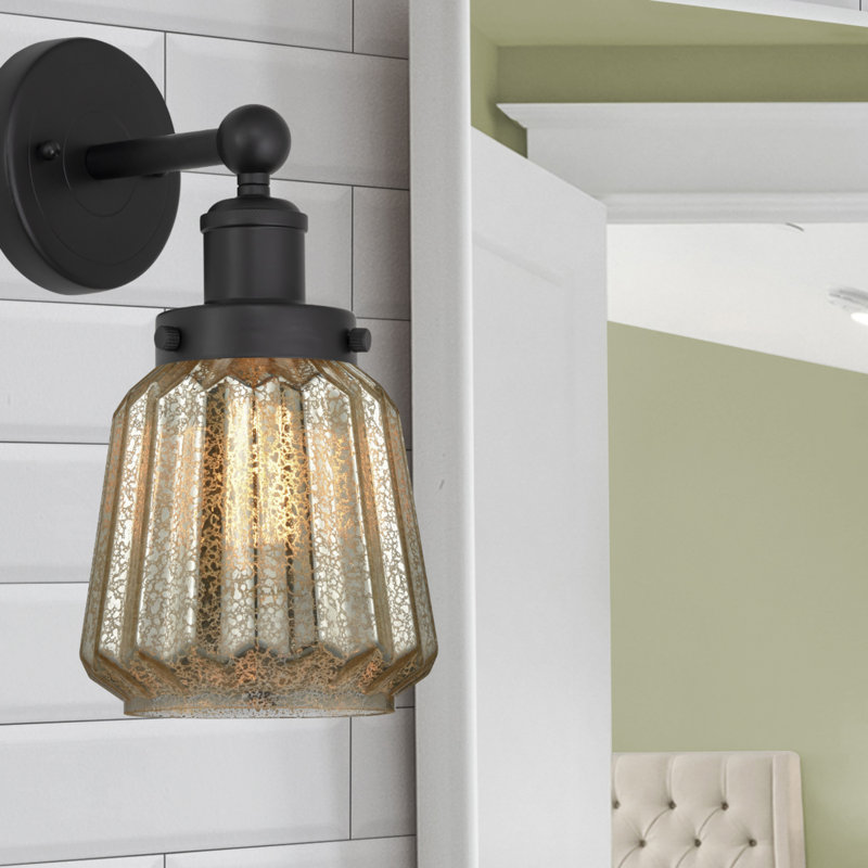 Casselman Armed Sconce, Matte Black