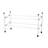 Silver - 2-Tier Expandable Shoe Rack-1734562351