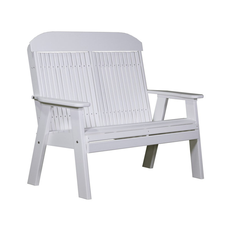 Banc de parc en plastique classic Zamir, Blanc