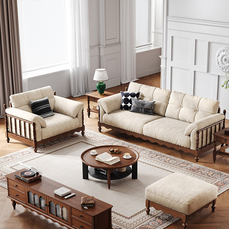 Canapé en tissu de luxe de style médiéval