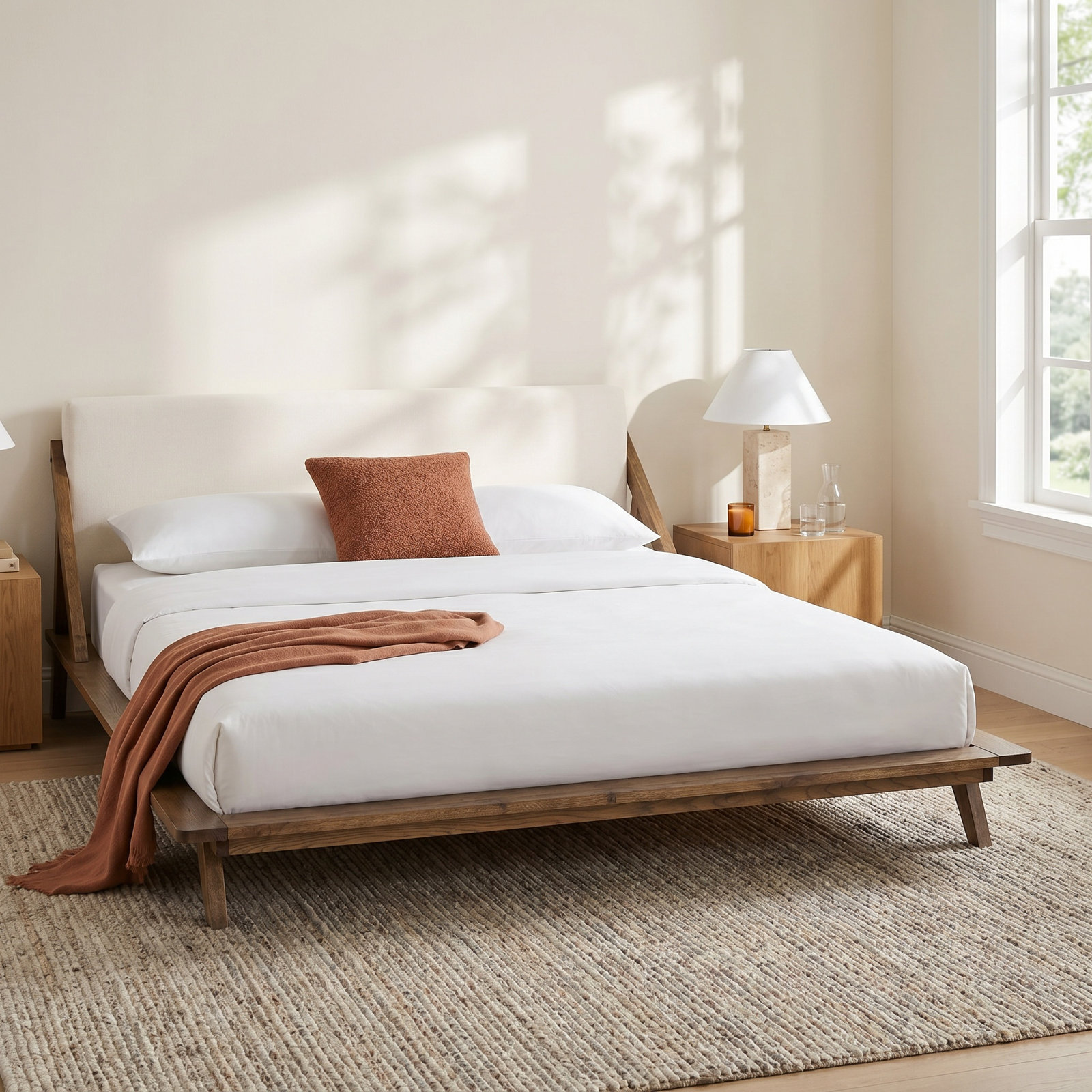 Devyn Linen Upholstered Bed, King