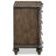 Table de chevet pour meubles de chambre à coucher en chêne brun - Élégante apparence 3 po
