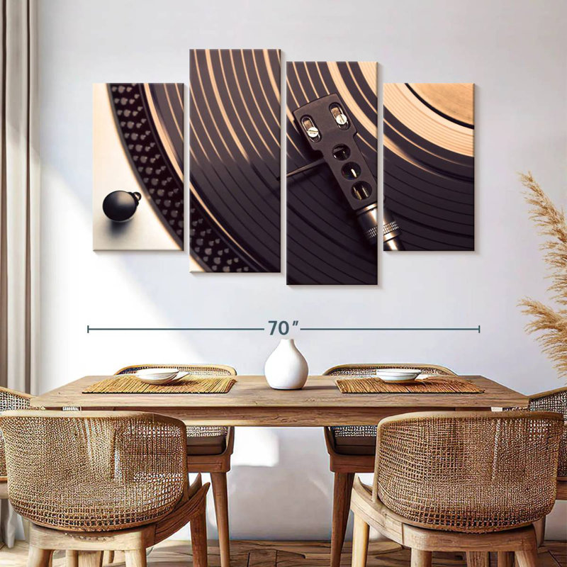 Abarca Vinyl On Turntable, 42" H x 68" W