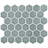 Merola Tile Tribeca 2" Hex Glossy 11-1/8 " x 12-5/8 " Porcelain Mosaic Floor & Wall Tile-49923964