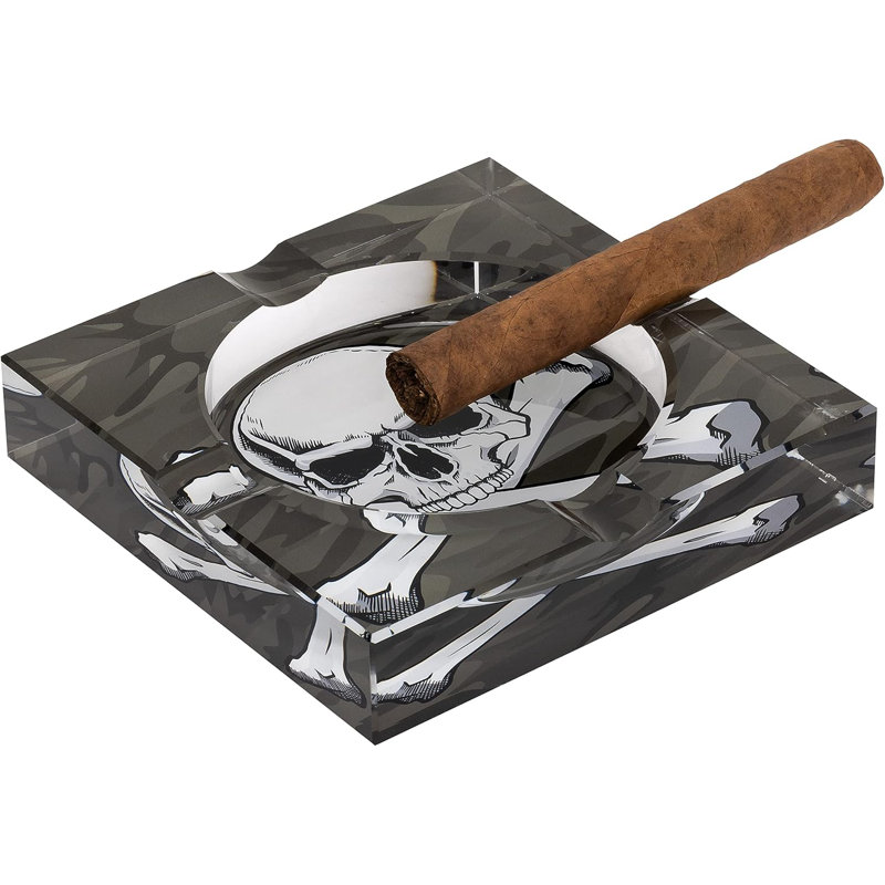 Humidor Supreme Crystal Ashtray, Green