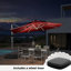 Parasol lumineux en porte-à-faux 12 po-950589397