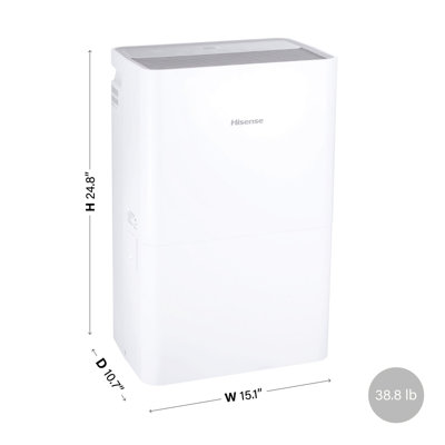 Hisense 25 Pint Dehumidifier White