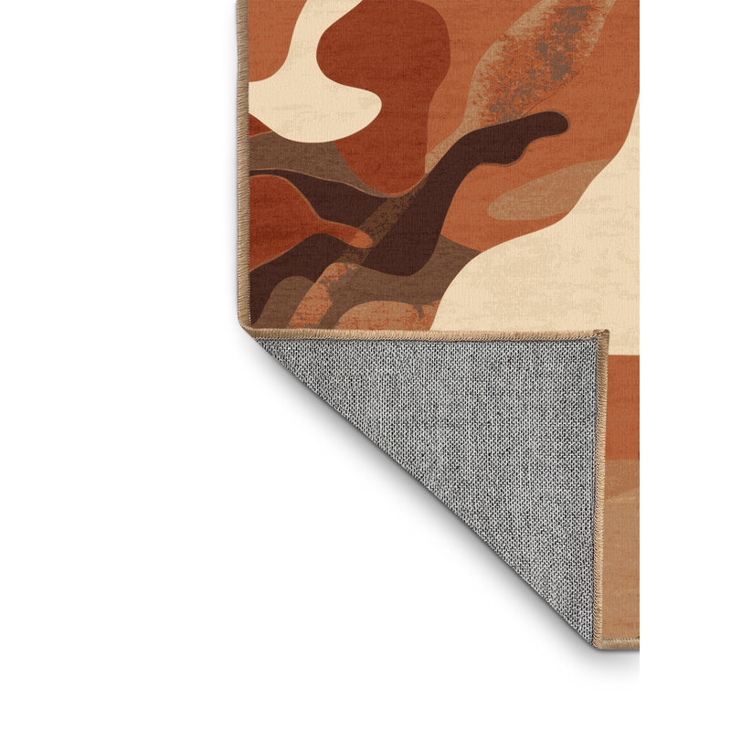 Tapis brun clair lavable à la machine Pavla, 2 pi x 3 pi