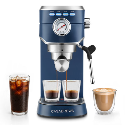 Cafetière à espresso de 20 bars avec une puissante buse à vapeur en acier inoxydable