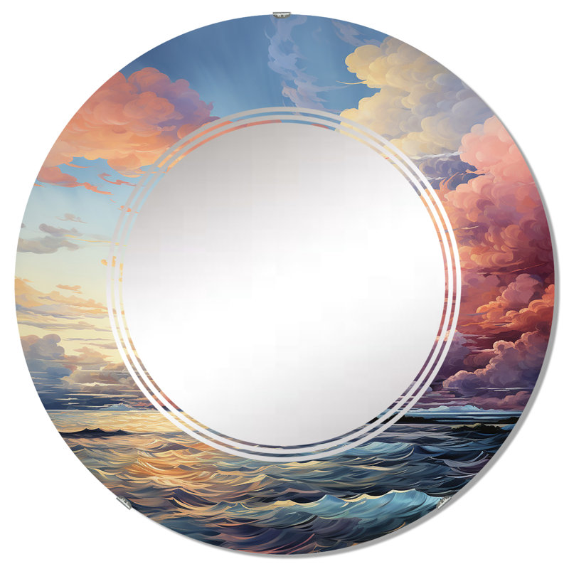 Goulaine - Miroir mural rond, 32 po x 32 po
