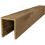 Poutre lisse en bois AmeriCraft, à 3 côtés (poutre en U), l 5 1/2 po x H 3 1/2 po x L 240 po, chêne blanc teint-130694540-129847230-130694515