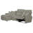 Mcpherson 3 - Piece Power Reclining Sectional with 1 Lay-Back Chaise and 1 Lay-Flat Recliner-65511847