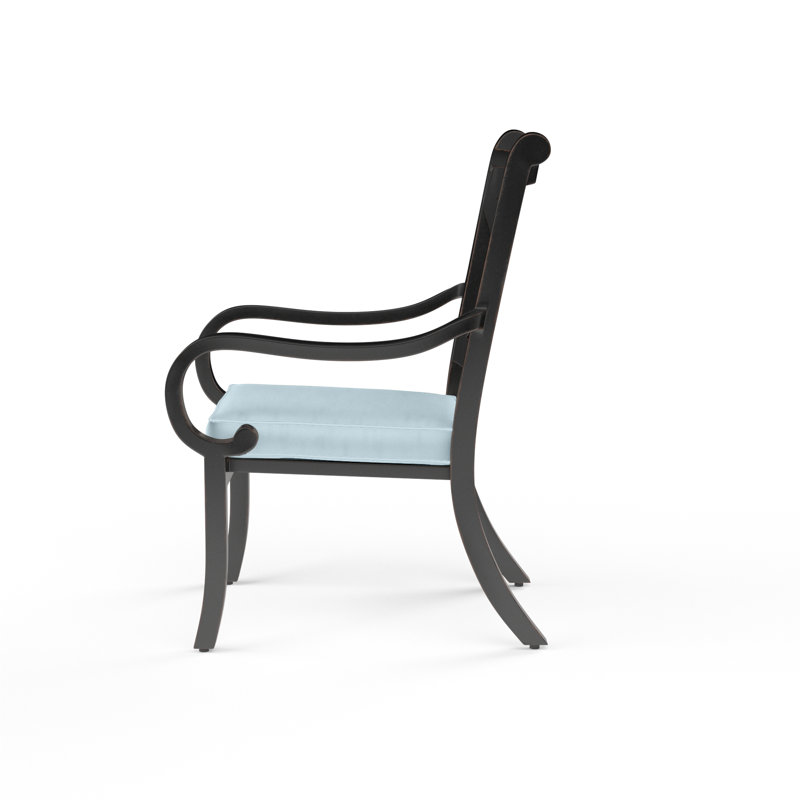Chaise de terrasse avec coussin Monterey, Toile horizon Sunbrella®