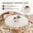 Sintered Stone Solid Wood Oak Cream Dining Table-108192033