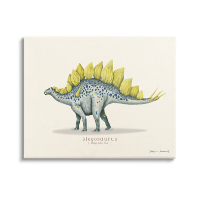 Dinosaure éducatif de stégosaure par Sally Swatland - impression