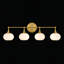 Dimmable Bathroom Wall Light with White Glass Shades-907329100-907329102-907329097