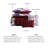Bebejan Magenta Floral 100% Cotton Sateen 5 Piece Reversible Comforter Set-95792486