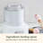 Cuisinart White 1.5 qt Frozen Dessert Maker 11.25 in. H X 9 in. W X 9.5 in. L