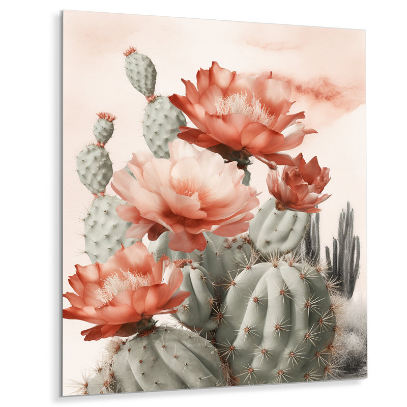 Grania " Red Desert Cactus ", 20" H x 12" W