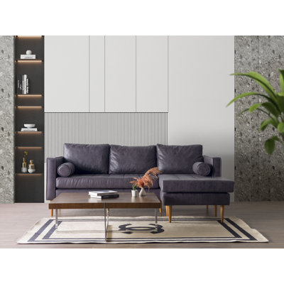 Kanette 86'' Leather Sofa