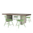 Ensemble de table de salle à manger et 4 chaises Cadena
