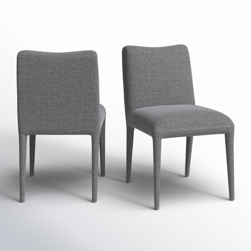 Andersen 18'' H Upholstered Side Chair, Dark Grey Performance Chenille