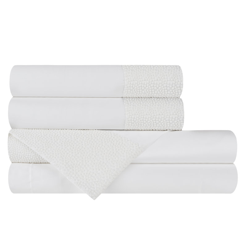 Pearls Sheet Set, Twin, white-latte