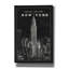 «Blueprint Map New York Chrysler Building Black» par Sue Schlabach, estampe numérique sur toile-1798235211
