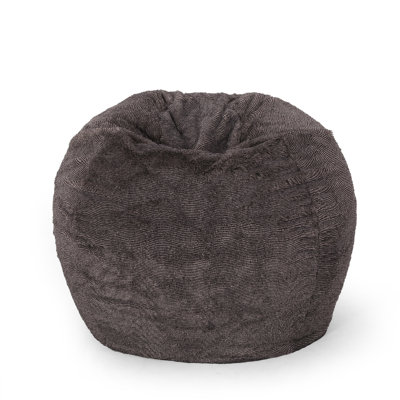 Vida 3 Foot Rounded Faux Fur Bean Bag