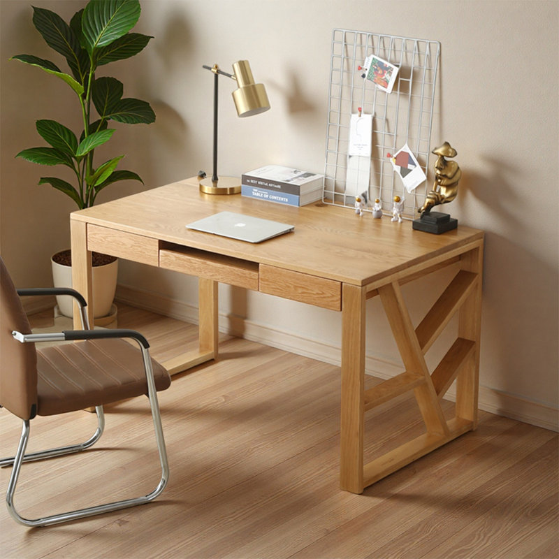 Bureau d'écriture Modern Burlywood, H 29,52 po x l 51,18 po x P 23,62 po