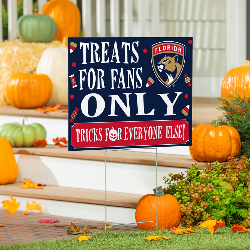 Enseigne de cour des Bruins de Boston, friandises d'Halloween pour les fans, Florida Panthers