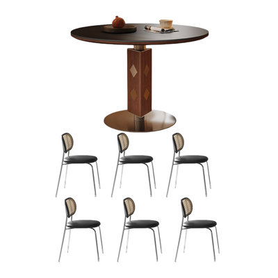 Matte Rock Slab Dining Table Sets.