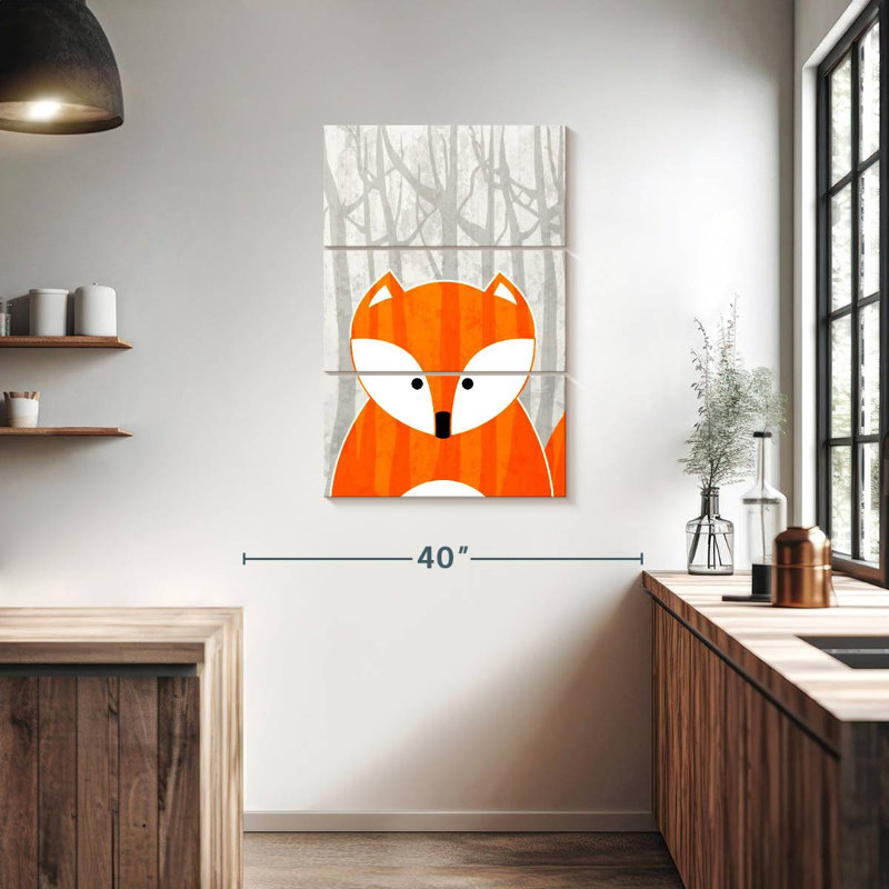 Renard des bois de Brampt, H 38 po x l 24 po
