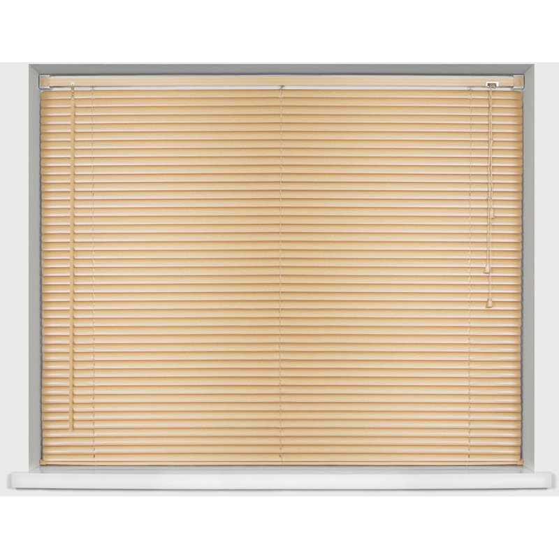 PVC Venetian Window Blind – Durable, Moisture-Resistant, Easy-Fit, Wood-Effect Finish (Teak/Natural/Walnut), Natural