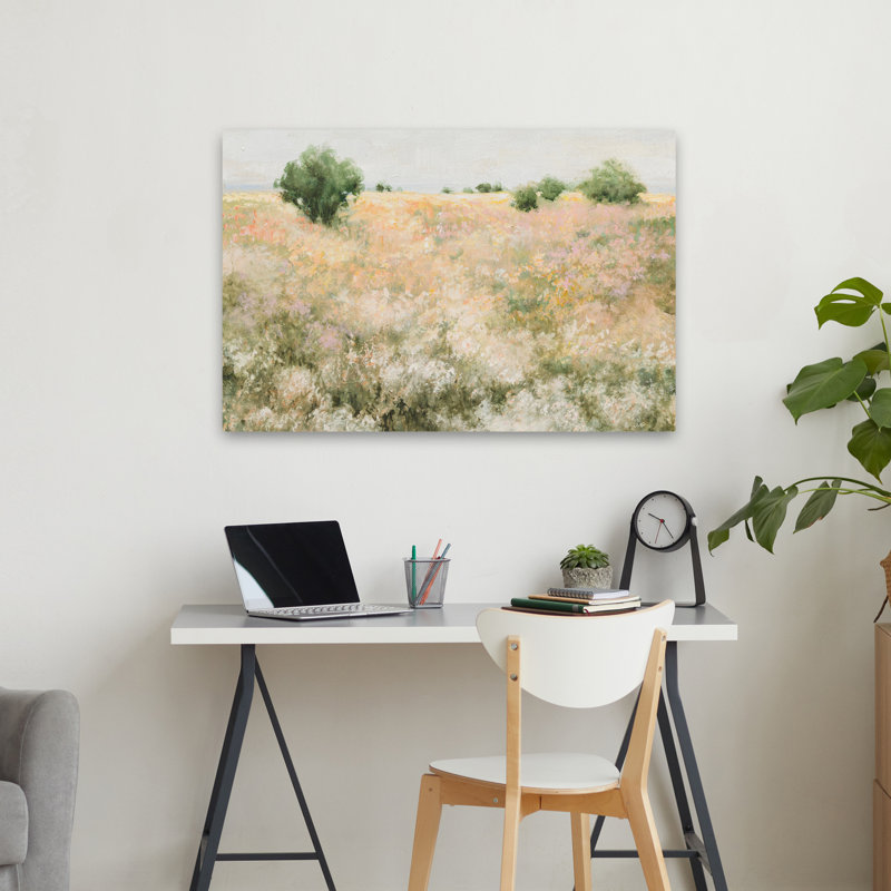 Contemporain et champ de liberté champêtre, H 36 po x l 24 po