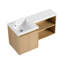 Meuble-lavabo de coin 36 po avec lavabo en gel intégré