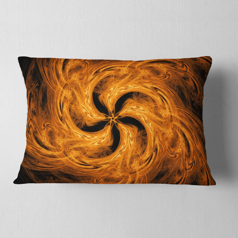 Coussin décoratif floral à motif fleur fire