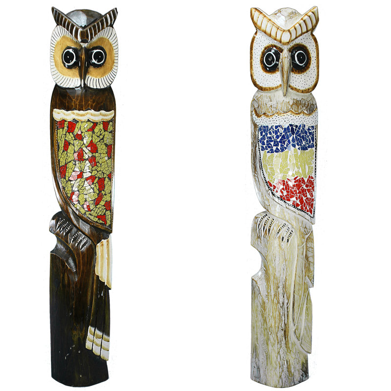 Owlswick Animals Statue, 31.5" H x 5.51" W x 3.15" D