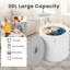 Chauffe-serviettes de luxe portatif pour la salle de bain, 4 réglages de minuterie avec arrêt automatique, chauffage rapide, idéal pour la maison, le spa et les cadeaux-106257488
