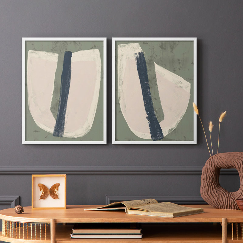 Tranche de papier III - reproduction encadrée de qualité supérieure - prête à être accrochée - aucun clou requis - aucun clou requis