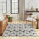 Nourison Essentials Ivory/Black Indoor/Outdoor Area Rug