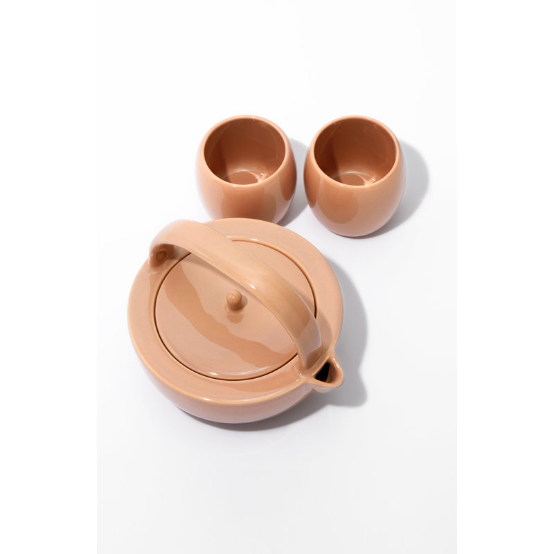 Small Tea Set, Coral